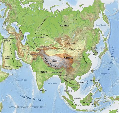 Geography of Asia .